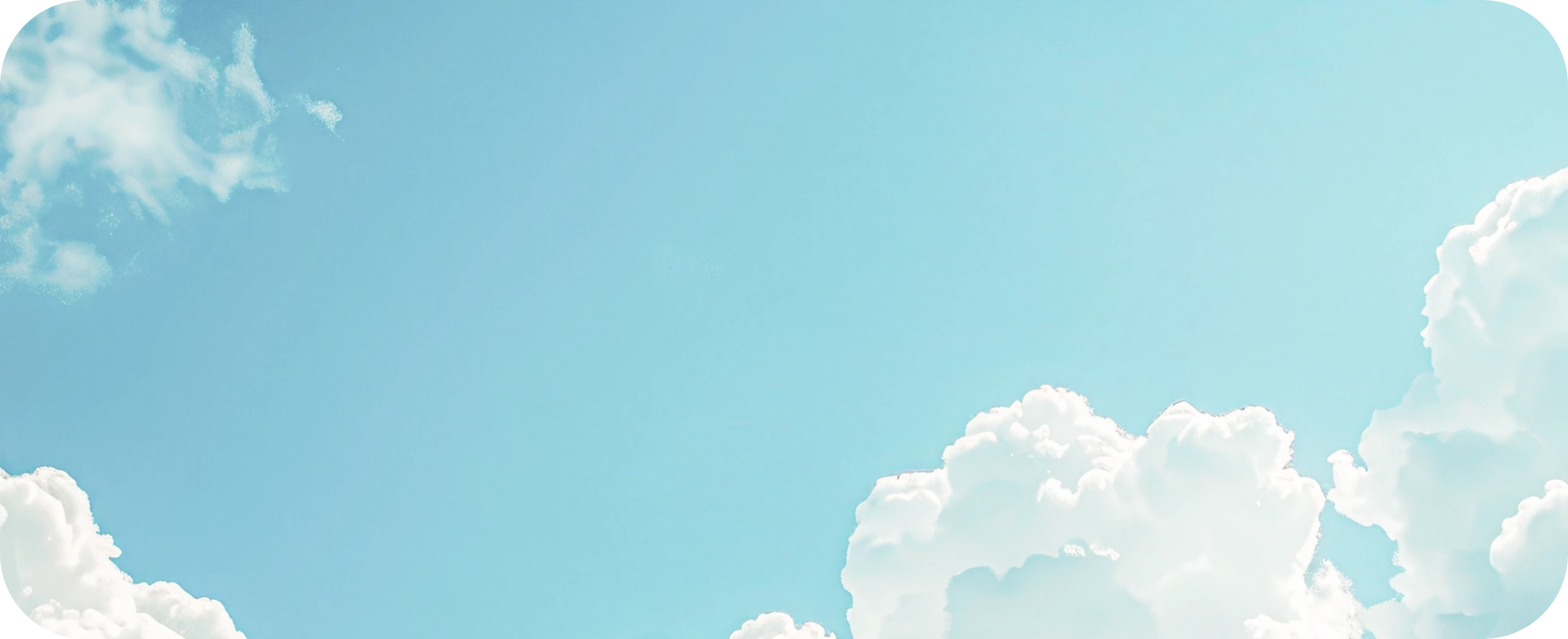 Hintergrund eines Himells mit Wolken