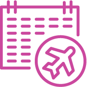 Kalender mit Flugzeug groß